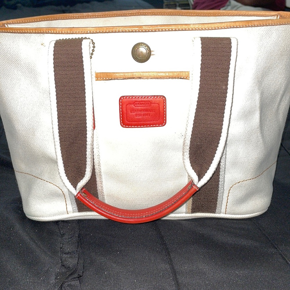 Coach canvas tote